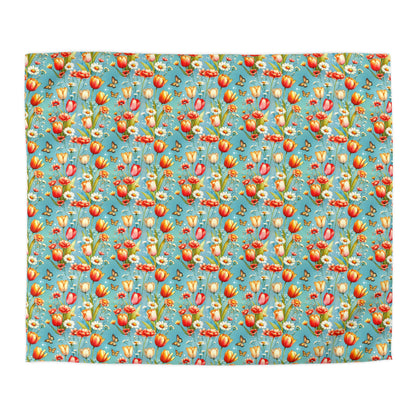 Butterfly Bloom Microfiber Duvet Cover