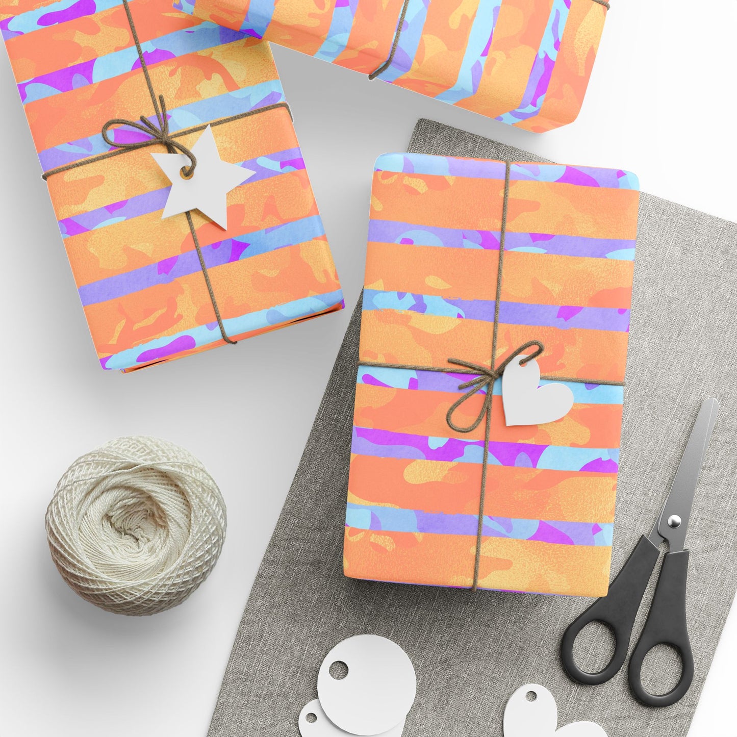 Split Spectrum Camo Wrapping Paper