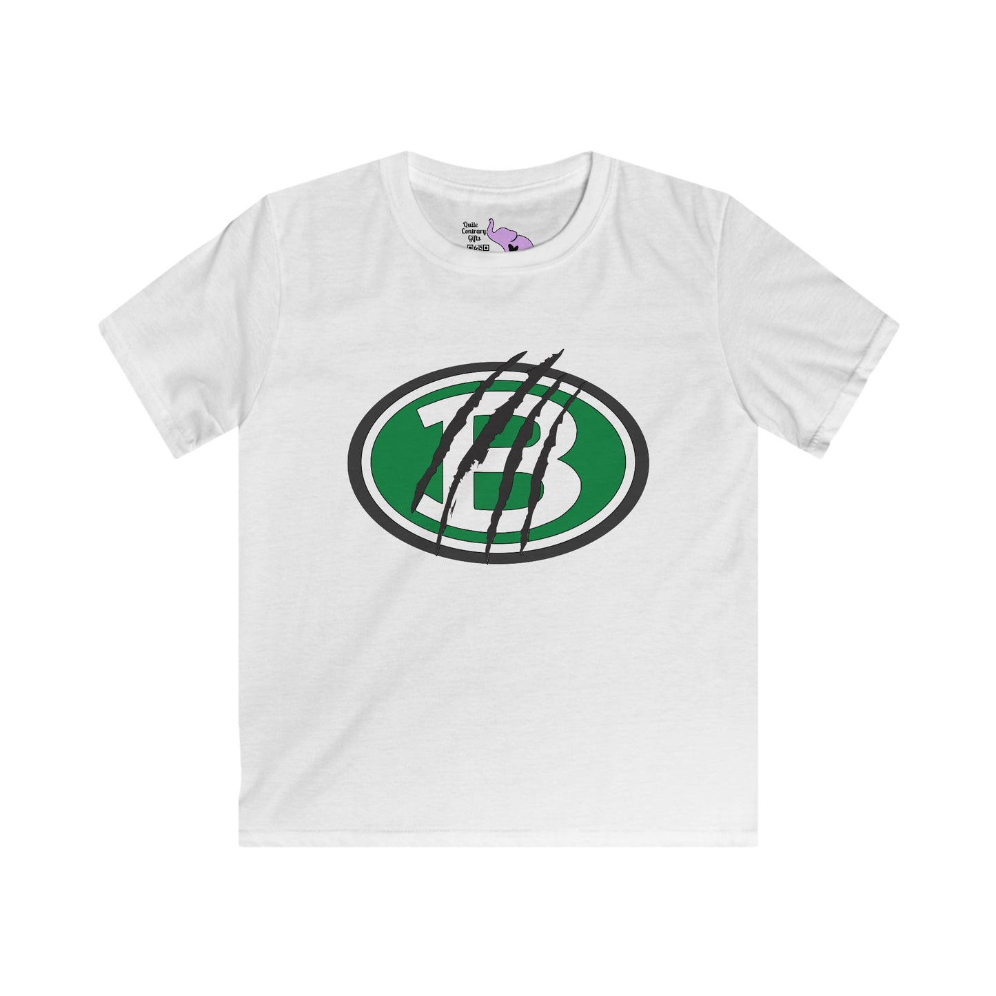 Brenham ISD Logo w/Claw Marks Youth Softstyle Tee