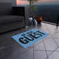 Be Our Guest Fabric No Slip Doormat