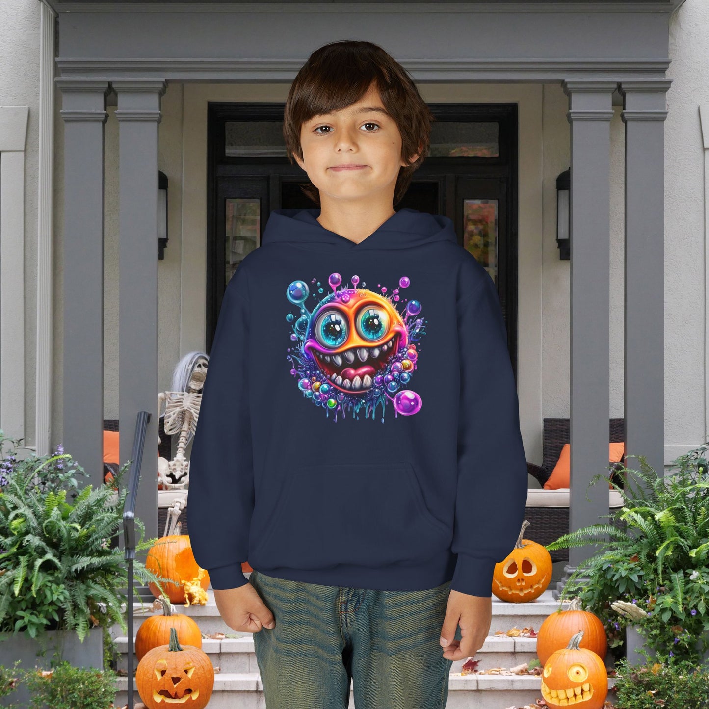 Bubbly Monster Youth Heavy Blend Hoodie