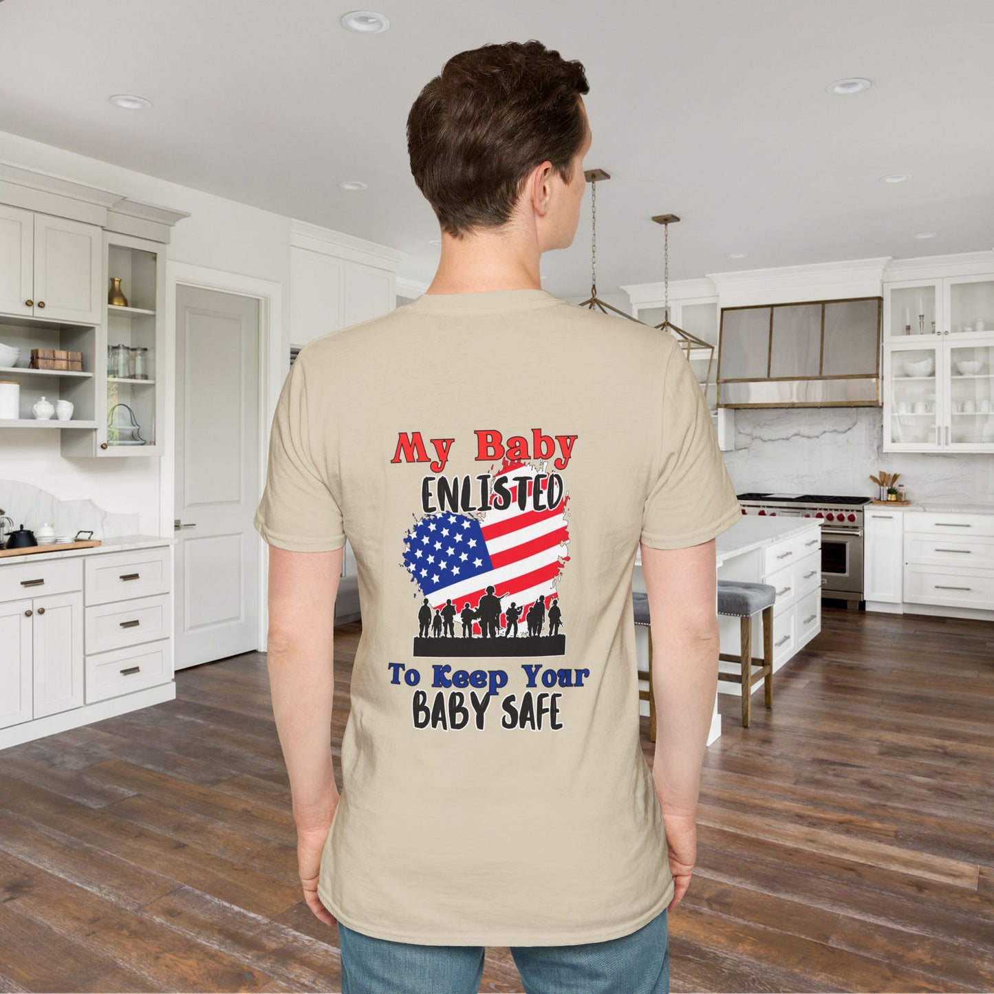 My Baby Enlisted To Keep Your Baby Safe Adult T-shirt