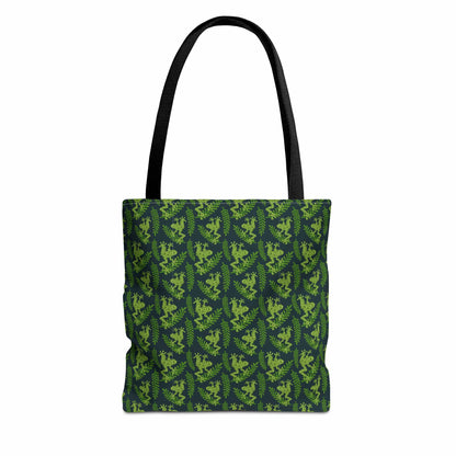 Emerald Canopy Frogs Canvas Tote Bag