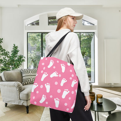 Baby Steps in Pink Canvas Tote Bag