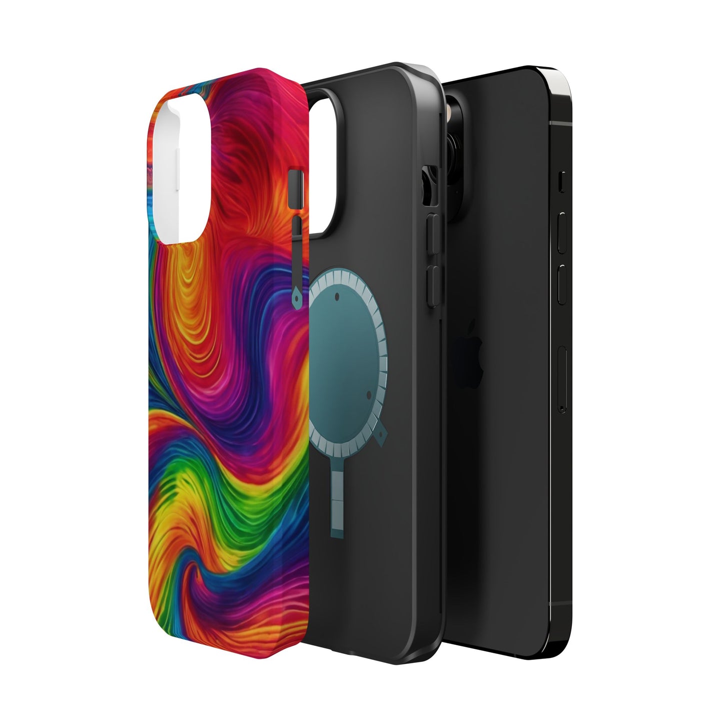 Tie Dye Color Swirl MagSafe® Compatible Tough Case for iPhone
