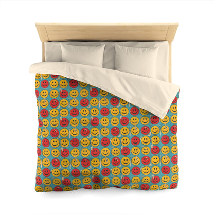 Retro Grins Microfiber Duvet Cover
