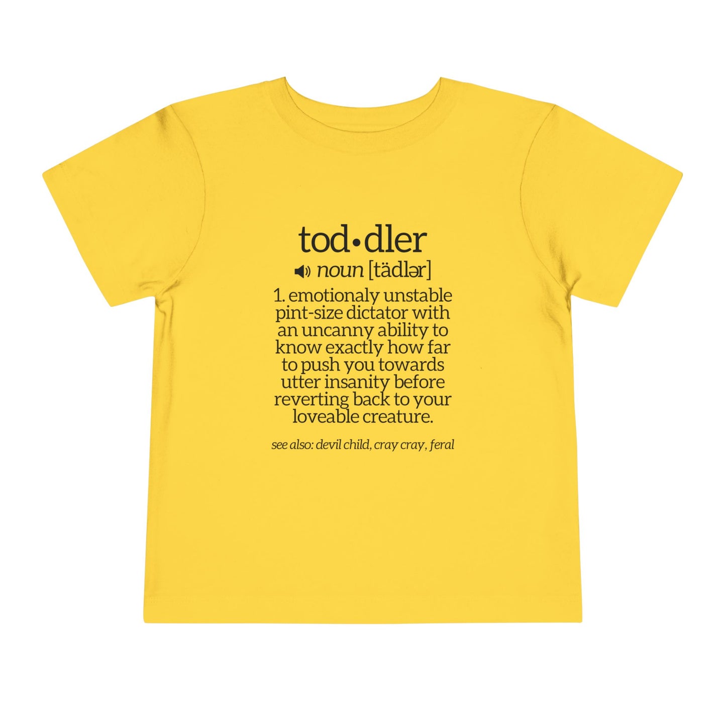 Funny Toddler Definition Toddler Tee