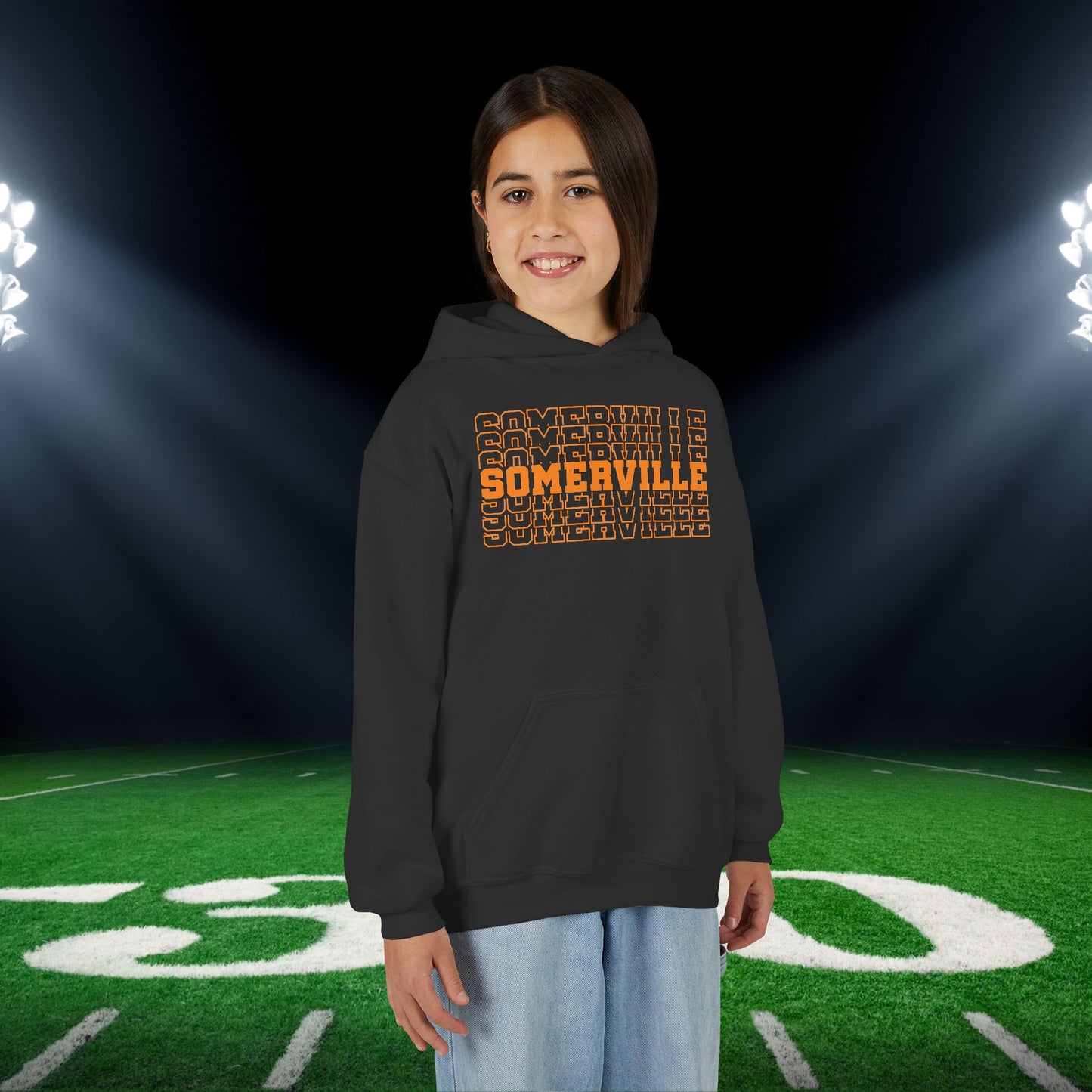 Somerville (Stacked) Youth Heavy Blend Hoodie