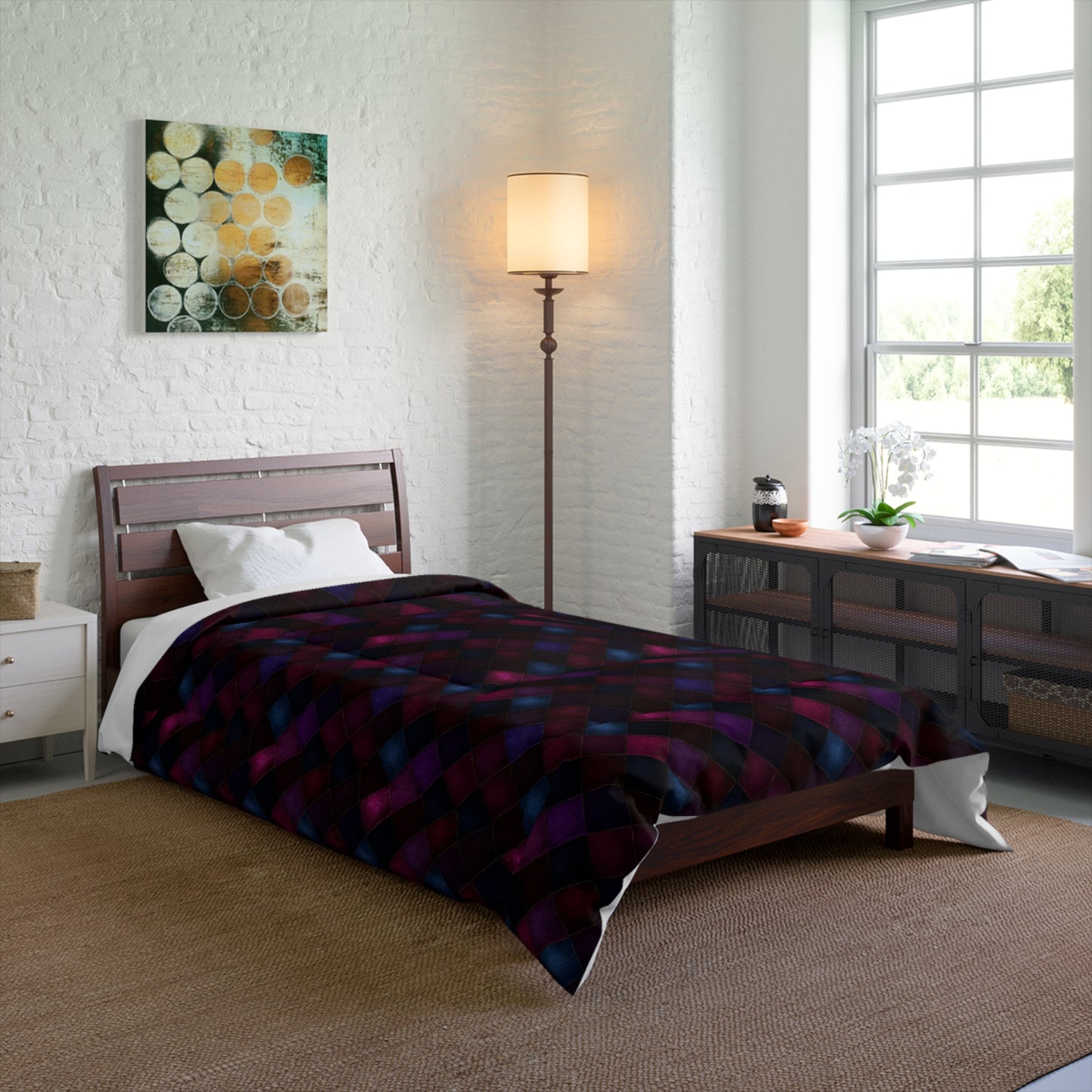 Velvet Patchwork Print Comforter