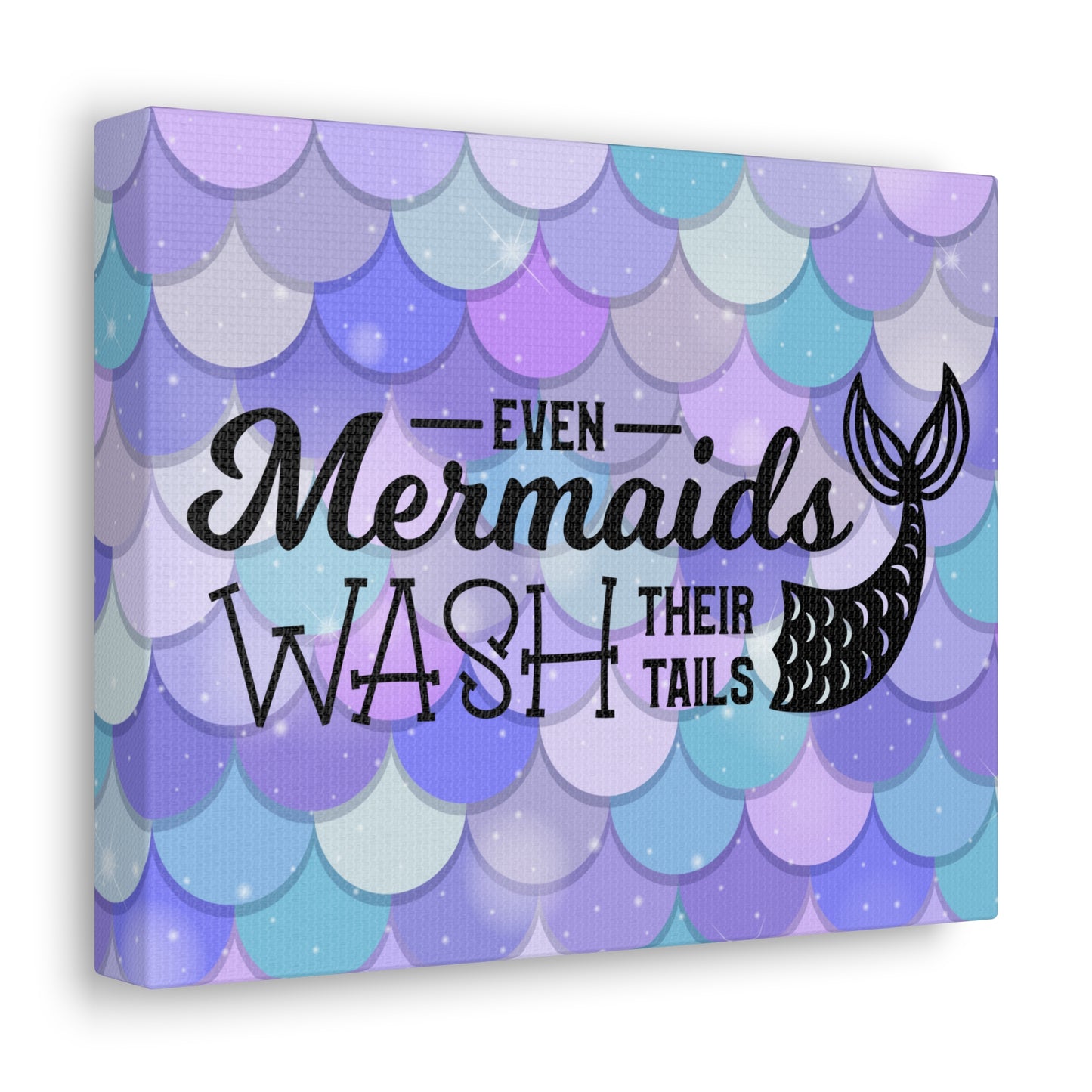 Even Mermaids Wash Their Tails 2 Canvas Horizontal Wraps w/o Frame