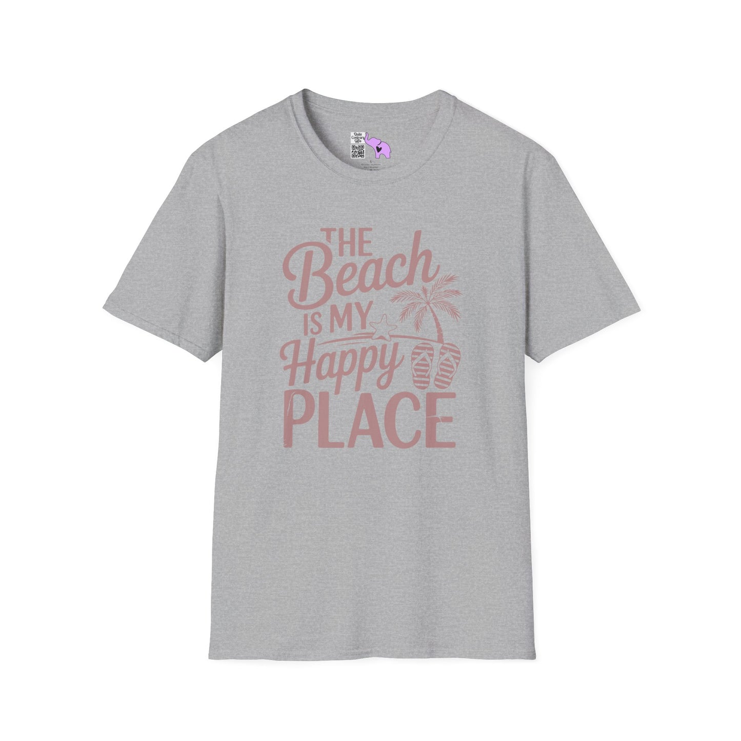 The Beach Is My Happy Place Adult T-shirt