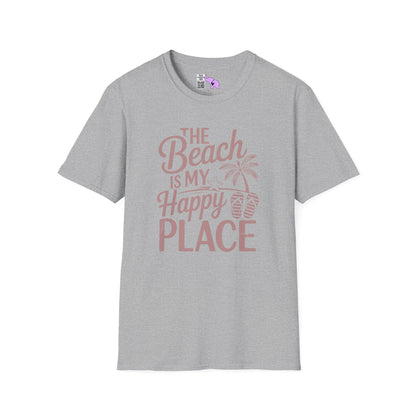 The Beach Is My Happy Place Adult T-shirt