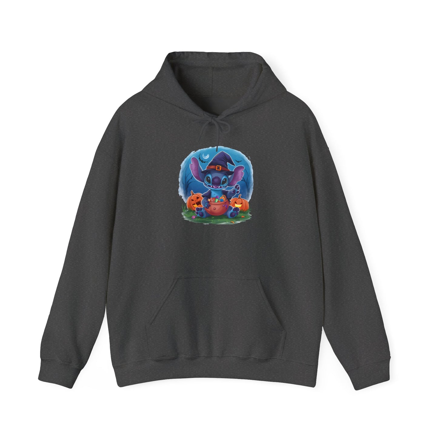 Spooky Stitch w/Pumpkins Heavy Blend™ Hooded Sweatshirt