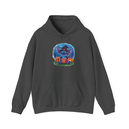 Spooky Stitch w/Pumpkins Heavy Blend™ Hooded Sweatshirt