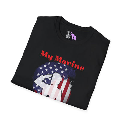 My Marine My Daughter (Dad) Adult T-shirt