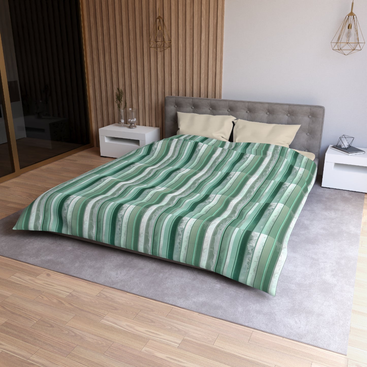 Seafoam Glass Microfiber Duvet Cover