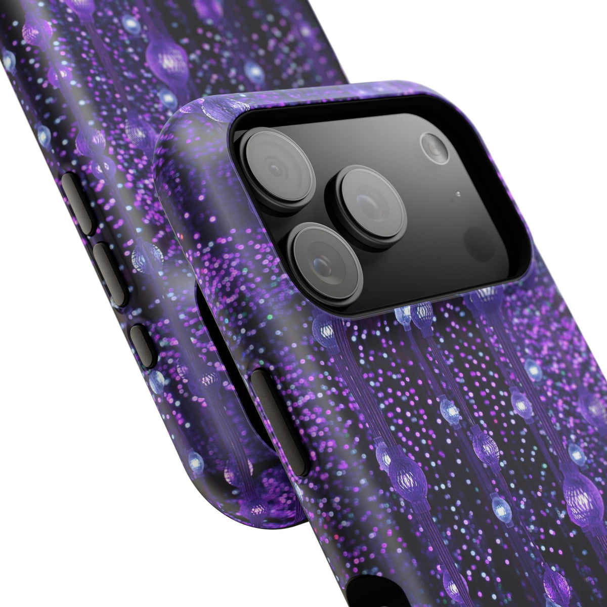 Purple Raindrops MagSafe® Compatible Tough Case for iPhone