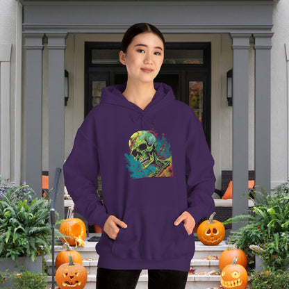 Surreal Skullscape Heavy Blend™ Hooded Sweatshirt