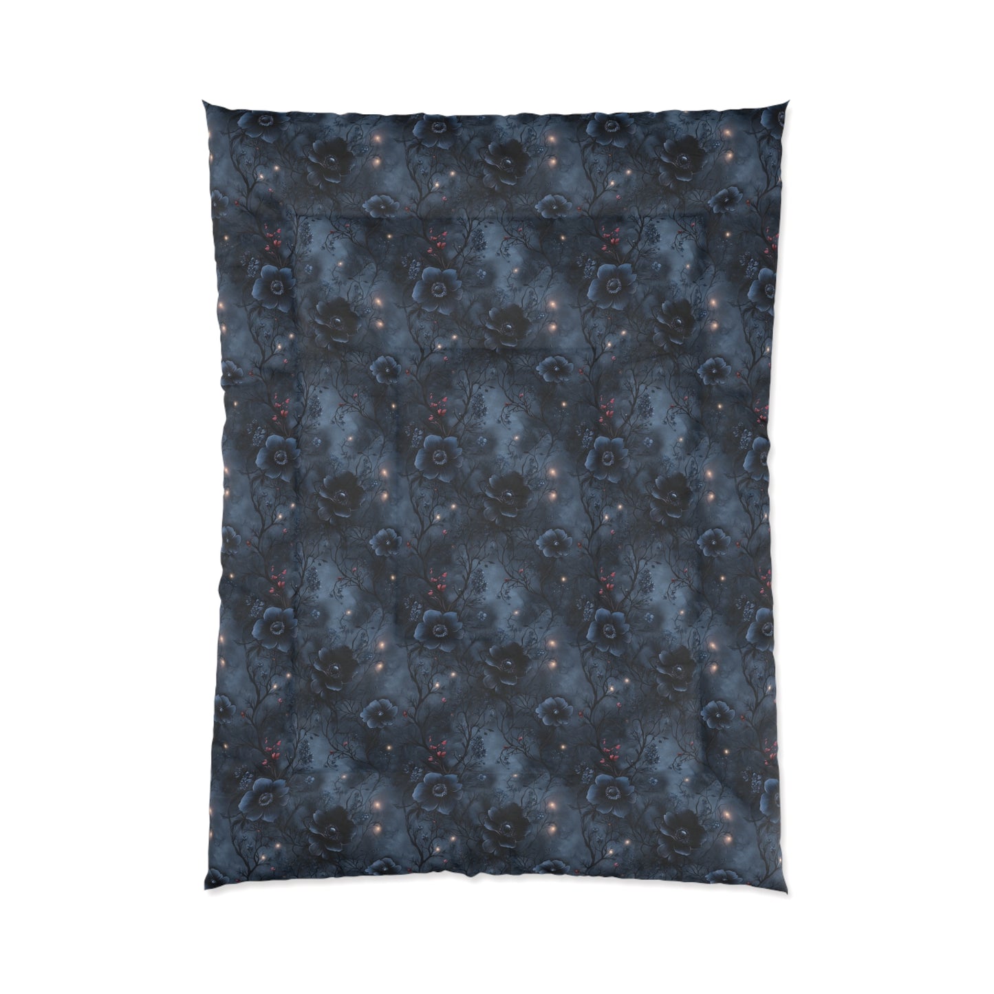 Black Roses & Vines Basic Bedding Set