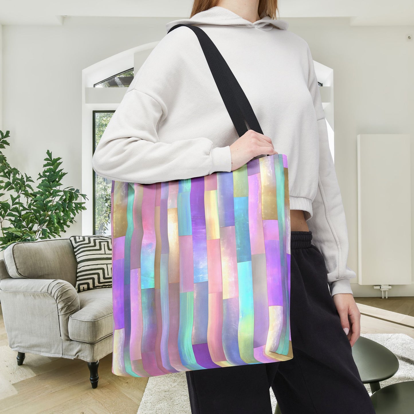 Enchanted Mosaic Canvas Tote Bag