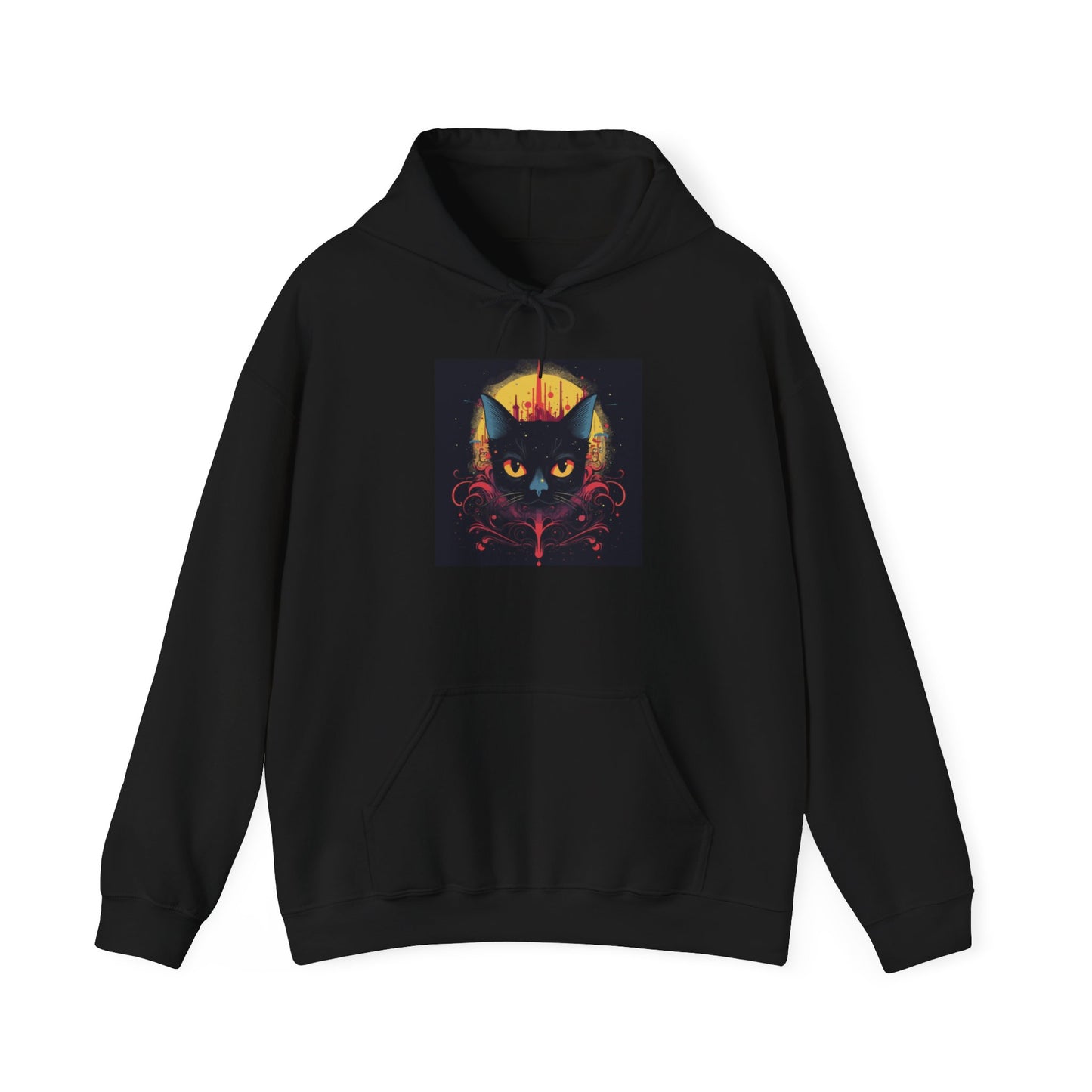 Creepy Black Cats 11 Heavy Blend™ Hooded Sweatshirt