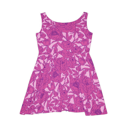 Blush Peony Garden Women's Skater Dress