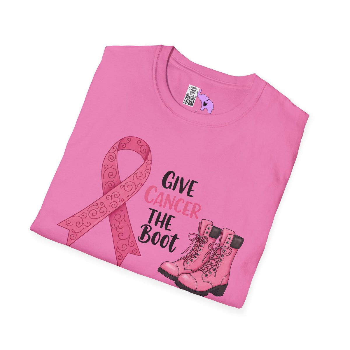 Give Cancer The Boot Adult T-shirt