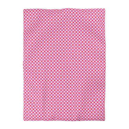 Rosy Star Garden Microfiber Duvet Cover