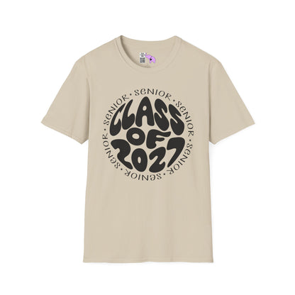 Round Senior Class of 2027 Adult T-shirt