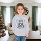 Hanukkah Live Love Latkes Toddler Pullover Fleece Hoodie