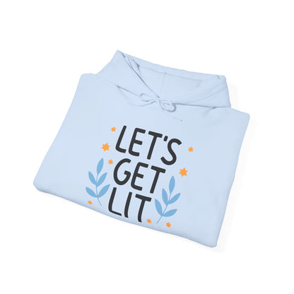 Hanukkah Let's Get Lit Heavy Blend™ Hooded Sweatshirt