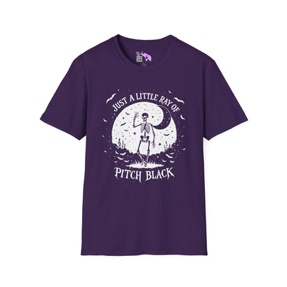 Just A Little Ray of Pitch Black (Crescent Moon) Adult T-shirt