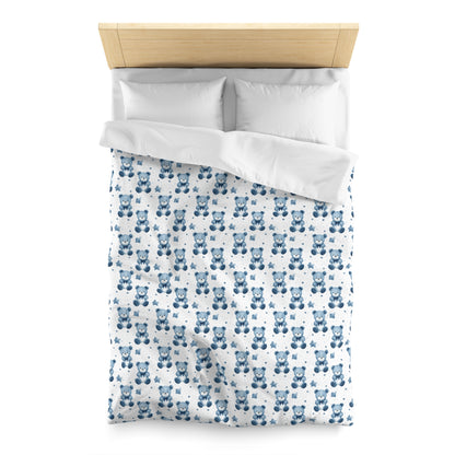 Blue Bear Hugs Microfiber Duvet Cover