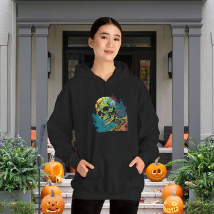 Surreal Skullscape Heavy Blend™ Hooded Sweatshirt