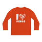 I Love Dinos (Dino Heart) Youth Long Sleeve Tee