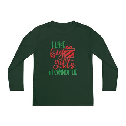 I Like Big Gifts & I Cannot Lie Youth Long Sleeve Tee