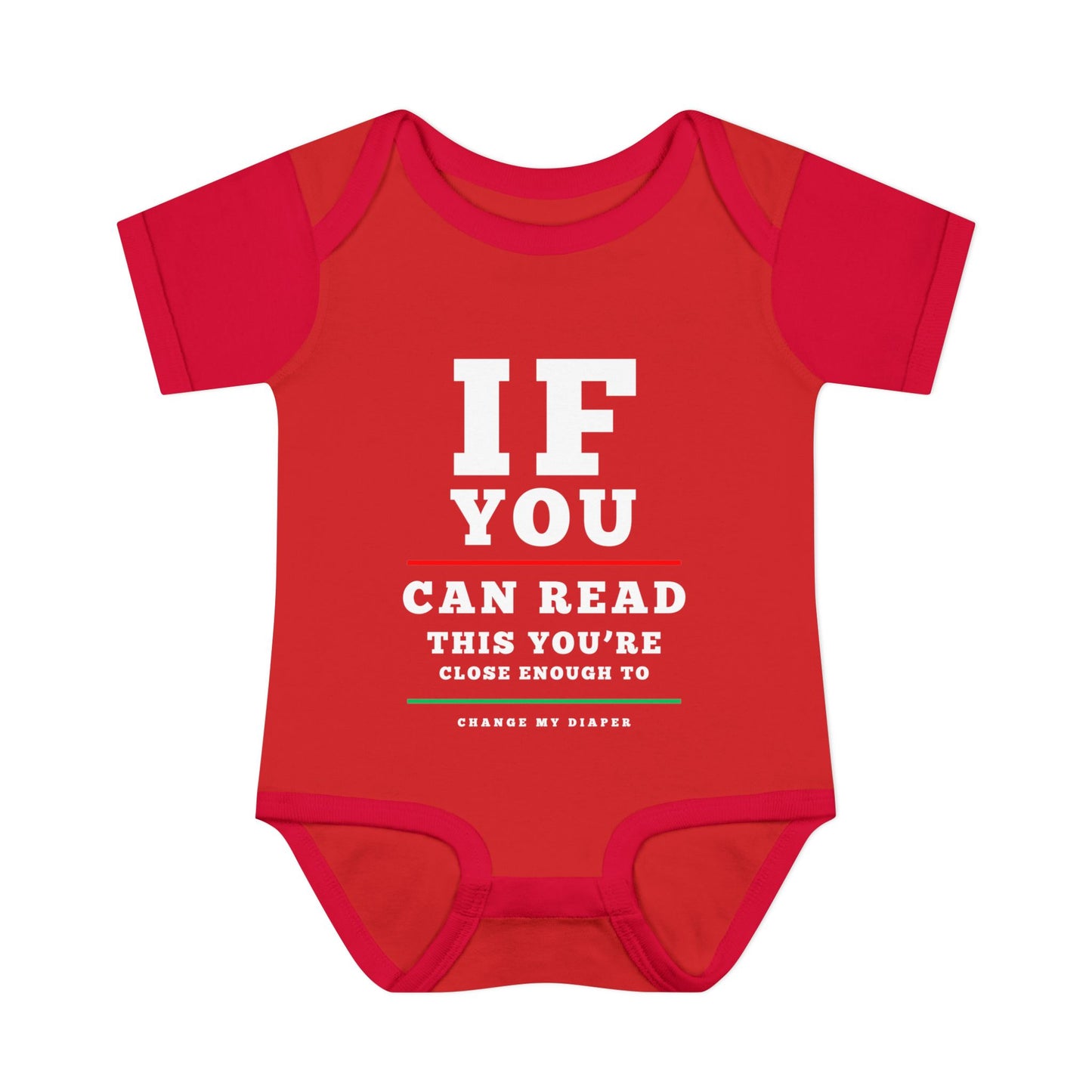If You Can Read This Eye Chart Infant Baby Rib Bodysuit