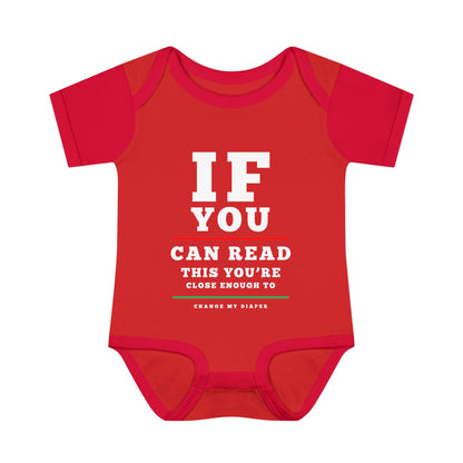 If You Can Read This Eye Chart Infant Baby Rib Bodysuit