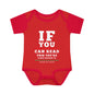 If You Can Read This Eye Chart Infant Baby Rib Bodysuit