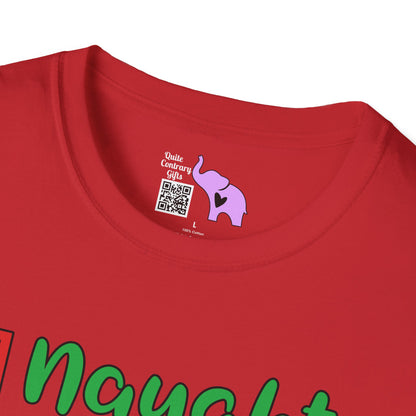 Naughty; Nice; I Tried Crew Adult T-shirt