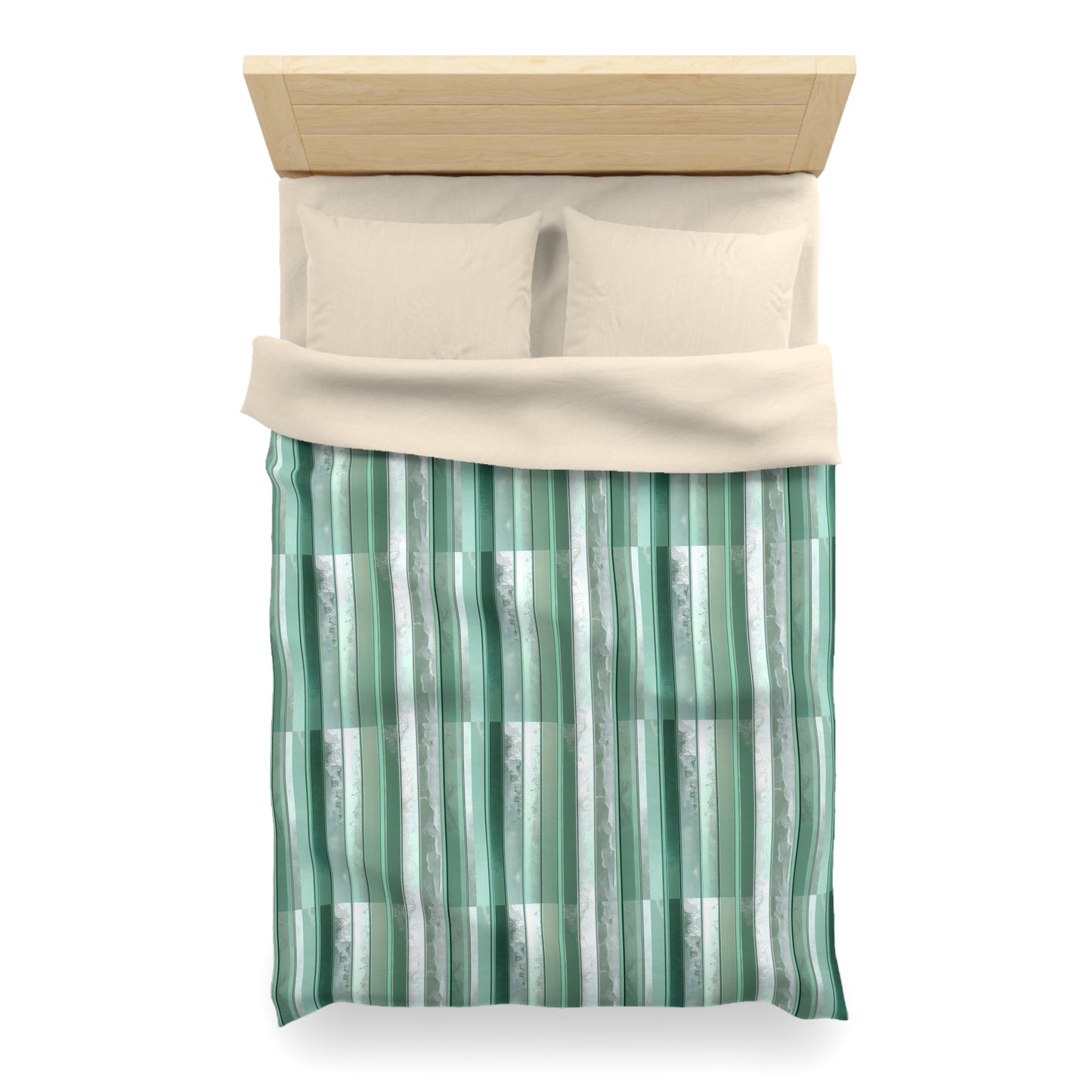 Seafoam Glass Microfiber Duvet Cover