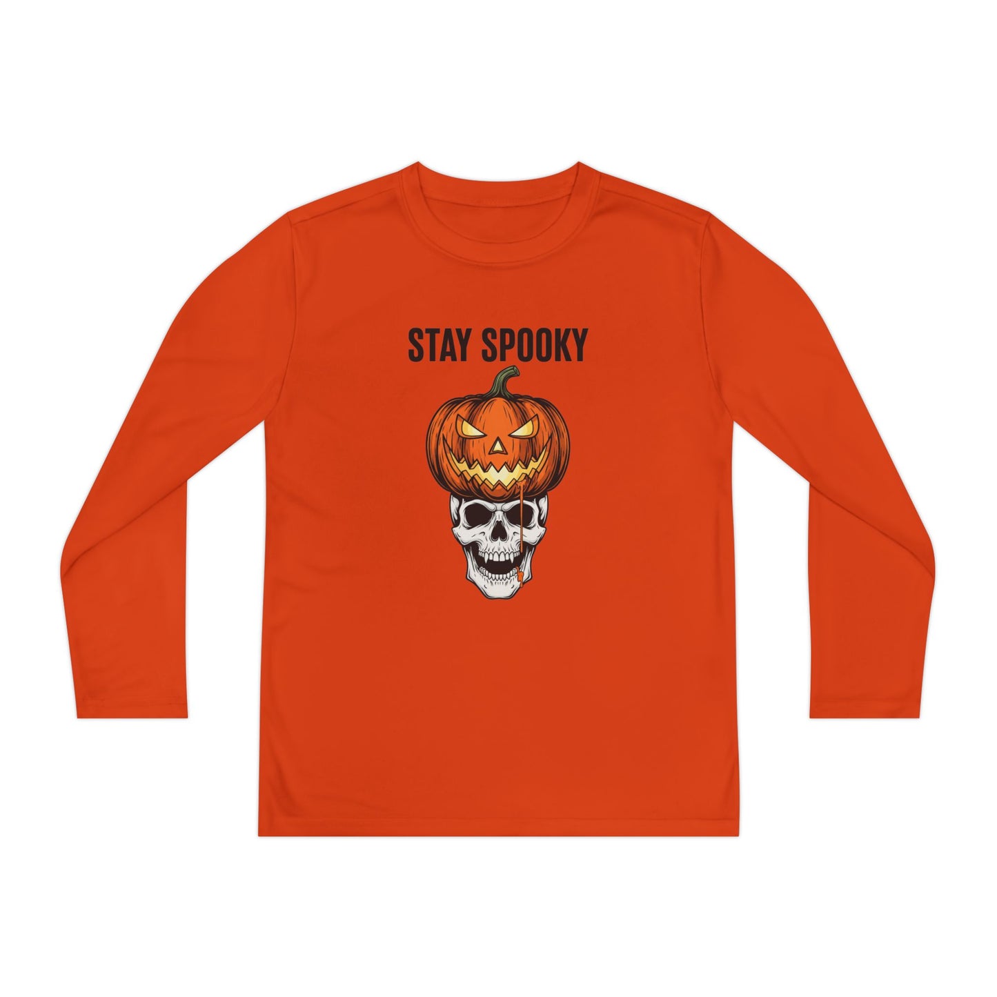 Stay Spooky (Pumpkin/Skull) Youth Long Sleeve Tee