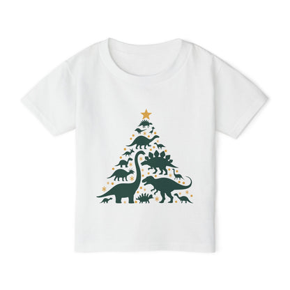 Dinosaur Christmas Tree Heavy Cotton™ Toddler T-shirt