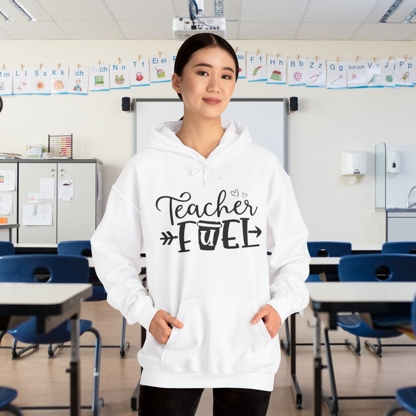 Teacher Fuel Heavy Blend™ Hooded Sweatshirt