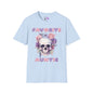 Favorite Auntie Skull Purple/Pink Adult T-shirt