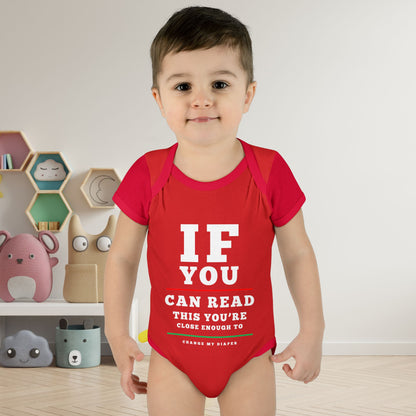 If You Can Read This Eye Chart Infant Baby Rib Bodysuit