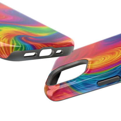 Tie Dye Color Swirl MagSafe® Compatible Tough Case for iPhone
