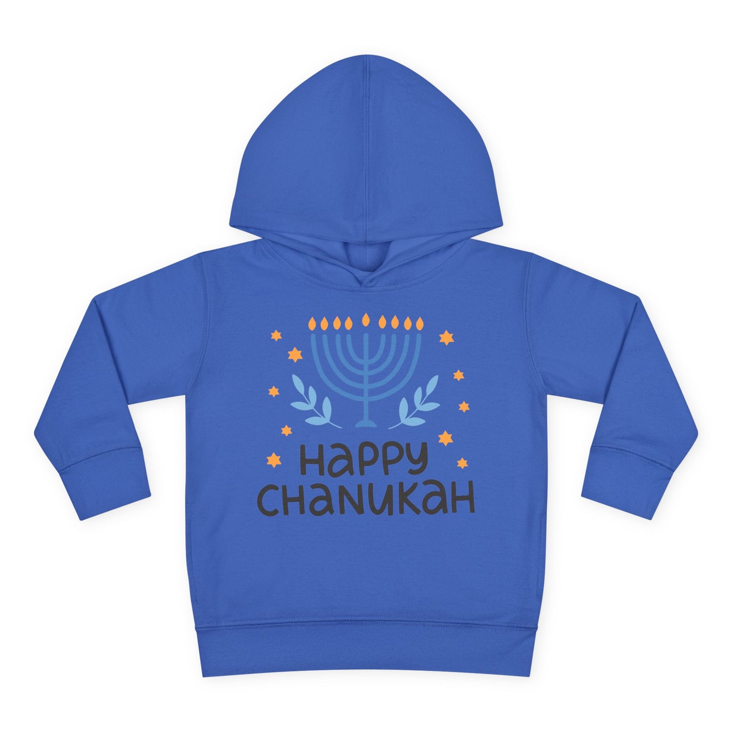 Happy Chanukah Toddler Pullover Fleece Hoodie