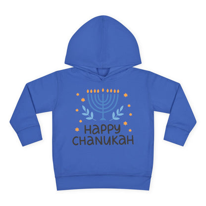 Happy Chanukah Toddler Pullover Fleece Hoodie
