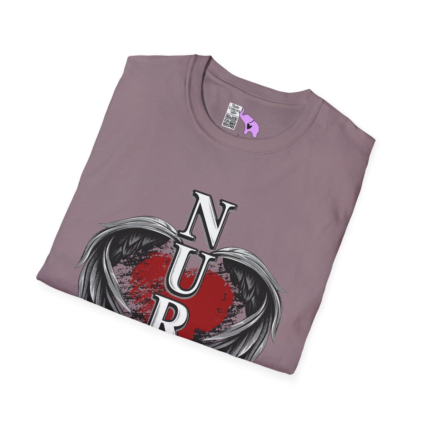 Nurse Heart & Angel Wings Adult T-shirt